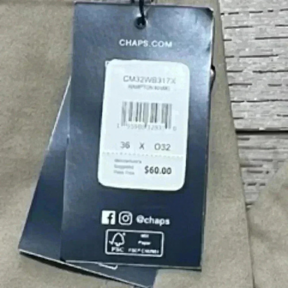 NEW Ralph Lauren Chaps Men's Size‎ 36 Beige Khaki Pants flat front NWT - Picture 8 of 12